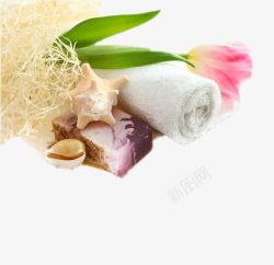 毛巾香皂花朵素材
