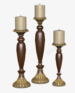 欧式挂件木质创意蜡烛台高清图片