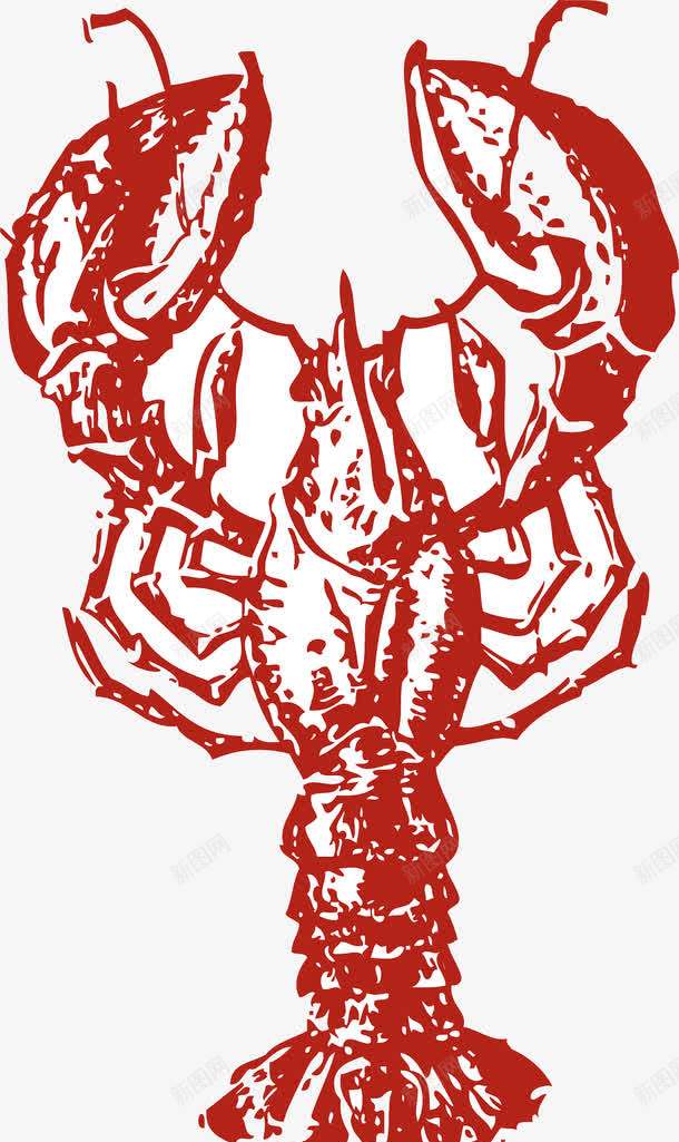 红色小龙虾png免抠素材_88icon https://88icon.com 海鲜 甲壳动物 食品 龙虾