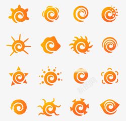 辅助图案矢量图太阳标志模板元素图标高清图片