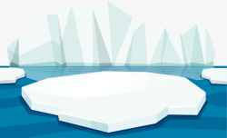 世界海洋日冰川海洋素材