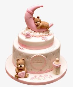 宝宝小熊造型小熊宝宝蛋糕高清图片