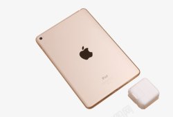 俯拍土豪金ipadmini4素材