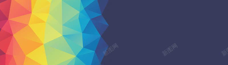 彩色几何形banner背景jpg设计背景_88icon https://88icon.com 几何 彩色菱形 扁平 海报banner 渐变 菱形 藏蓝色背景