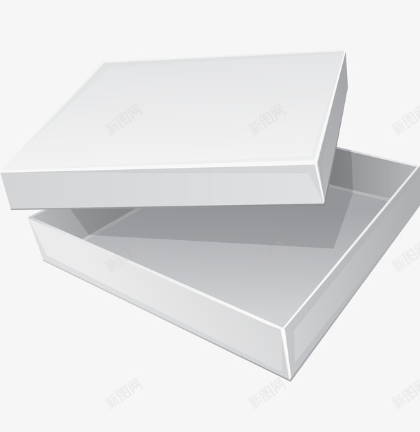 空白盒子贴图模板png免抠素材_88icon https://88icon.com 反光的盒子 白色 盒子 礼盒 空白模板
