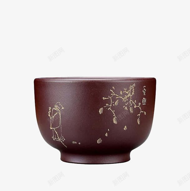 紫砂茶碗png免抠素材_88icon https://88icon.com 产品实物 免费png图片 茶具 茶杯 茶碗