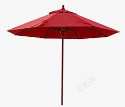 遮雨红色折叠出门遮阳伞实物高清图片