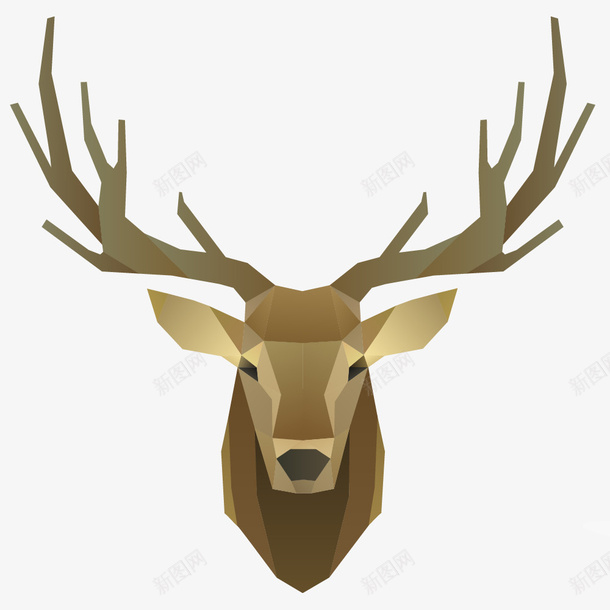 麋鹿头像png免抠素材_88icon https://88icon.com 一头 动物 卡通 头像 手绘 棕色 鹿角 麋鹿 麋鹿挂件