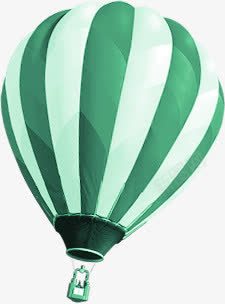 手绘绿色条纹热气球卡通png免抠素材_88icon https://88icon.com 卡通 条纹 热气球 绿色