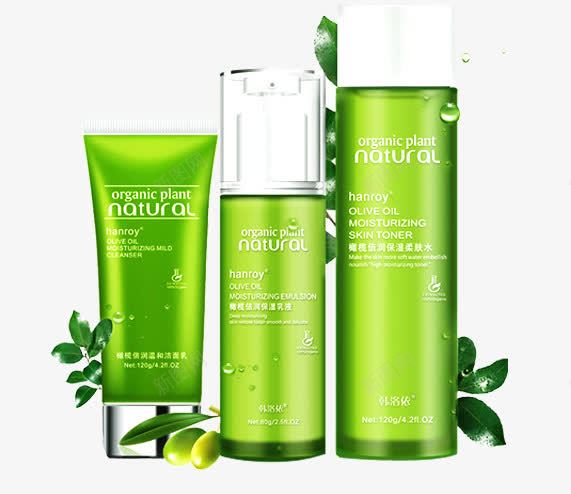 护肤套装产品实物png免抠素材_88icon https://88icon.com 产品实物 护肤品 绿色 美妆