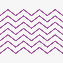 手绘紫色波浪曲线线条素材