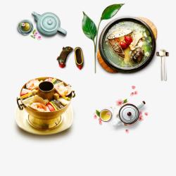 砂锅广告韩国料理高清图片