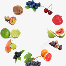 水果环水果环成的圈图案高清图片