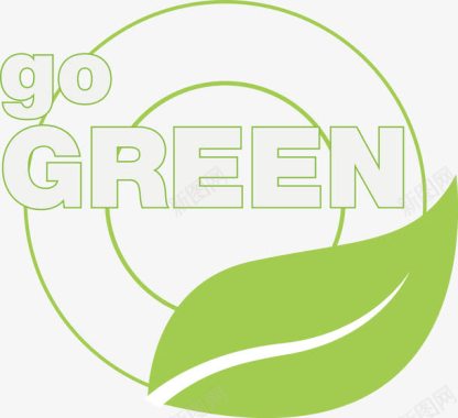 绿色低碳PPT绿色树叶标志图标图标