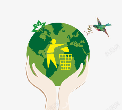 绿色环保绿色创意环保图标图标