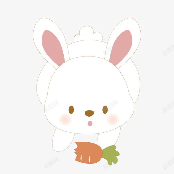白色手绘兔子元素矢量图ai免抠素材_88icon https://88icon.com 兔子 兔子简笔画 可爱 手绘 白色 矢量图 美食 耳朵 胡萝卜 蔬菜