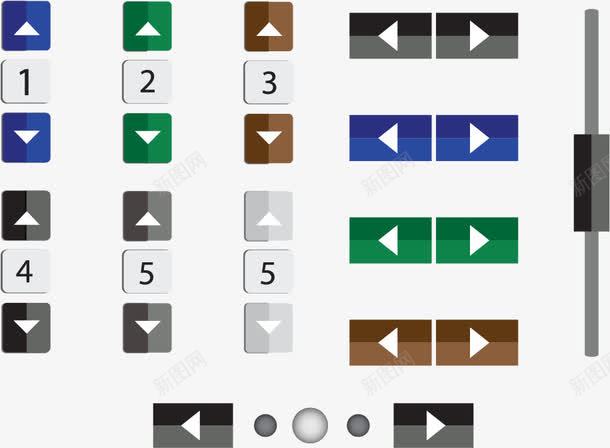 电梯按钮矢量图eps免抠素材_88icon https://88icon.com 上下楼 关门 开门 楼层 电梯 箭头 矢量图