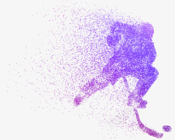 紫色人体运动打球好看热血透明图素材