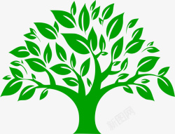 绿色生命树矢量图素材