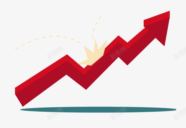 金融向上的箭头png免抠素材_88icon https://88icon.com 企业文化 扁平化元素 提升 金融向上的箭头