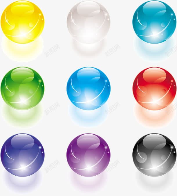 彩色玻璃球元素png免抠素材_88icon https://88icon.com 创意 圆形 彩色 玻璃球 玻璃球质感 球形