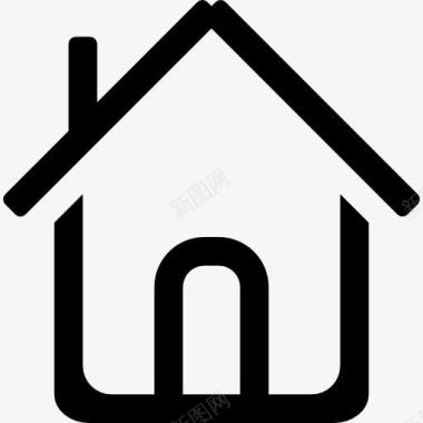 水乡房屋房屋建筑图标图标