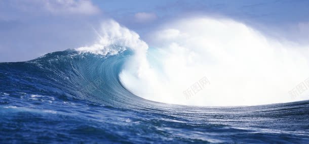 天空大海浪花背景背景