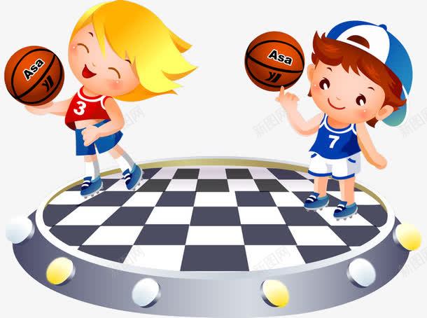 玩花式篮球的小孩png免抠素材_88icon https://88icon.com 体育活动 儿童 卡通 学生 小孩 小朋友 插画 花式篮球 运动