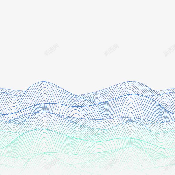 手绘蓝色渐变水波纹线条png免抠素材_88icon https://88icon.com 不规则波浪纹 几何曲线 手绘 曲线 水波纹 波浪曲线 流水纹 海波纹png 渐变 线描水波纹 蓝色线条
