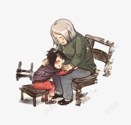 重阳礼敬老人文化png免抠素材_88icon https://88icon.com 卡通人物 母女俩 重阳礼敬老人文化 重阳节元素