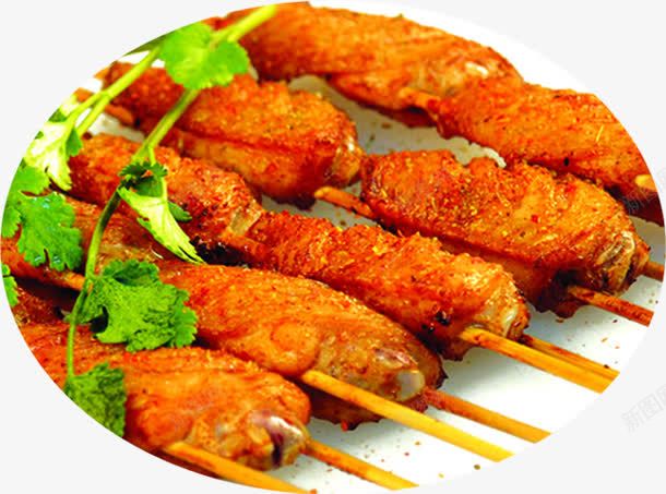 餐饮美食烧烤鸡翅png免抠素材_88icon https://88icon.com 烧烤 美食 餐饮 鸡翅