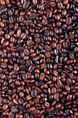 深棕色咖啡深棕色咖啡可可豆背景图高清图片