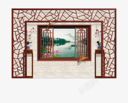 古典的浪漫古典时尚中国门框高清图片