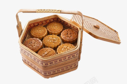 古典礼盒传统古典中秋节月饼包装盒高清图片
