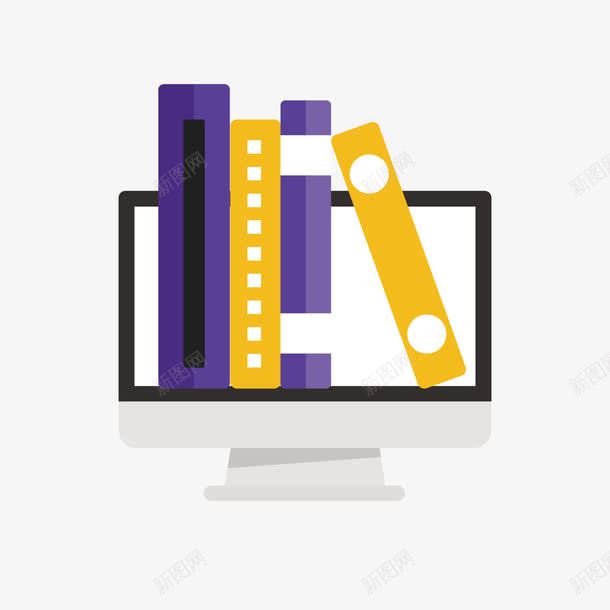 紫色课本png免抠素材_88icon https://88icon.com 书本 几何 学习 扁平化 摆放 电脑 科技 紫色 课本