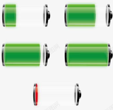 手机电池电量电池矢量图图标图标