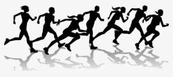 运动会长跑比赛赛跑的人高清图片