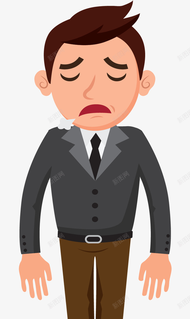 唉声叹气失望的人png免抠素材_88icon https://88icon.com 叹气小人 唉声叹气 商务小人 失望 失望表情 矢量png