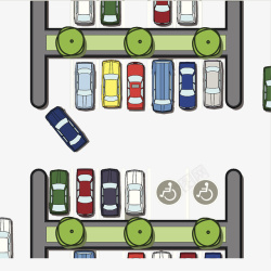 停车场插图停车场平面效果图高清图片