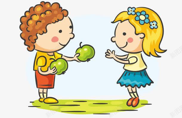 吃水果的小朋友png免抠素材_88icon https://88icon.com 女孩 孩子吃水果 小孩子 小朋友 玩耍 男孩 苹果