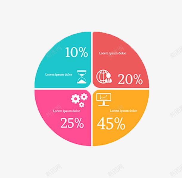 圆形分割标签png免抠素材_88icon https://88icon.com PPT扇形标签免抠素材 四分之一圆形拼接标签 彩色标签PPT元素png 数字图形标签