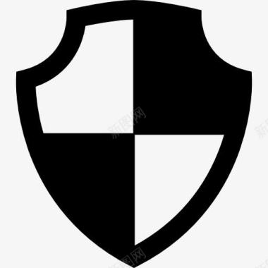 保护方格盾象征图标图标