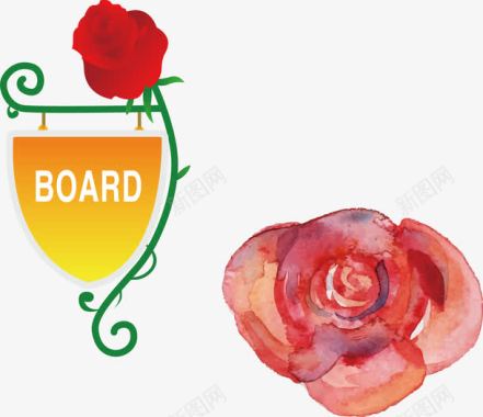 婚礼纪logo手绘玫瑰花图标图标
