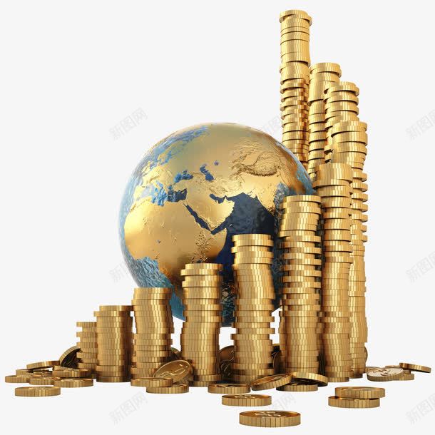 实物地球金色金币png免抠素材_88icon https://88icon.com 叠加 品质 地球 实物 开创 渐变 蓝色 金属 金币 金色