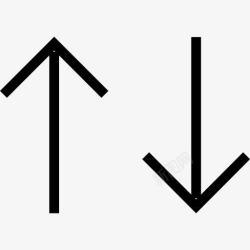 符号集上下直箭头图标高清图片