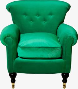 绿色单人沙发椅素材
