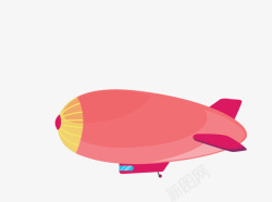 巨型飞艇卡通简约彩色飞艇装饰高清图片