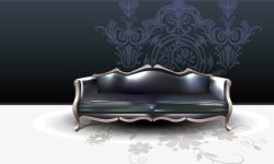 高档欧式沙发及壁纸装饰素材