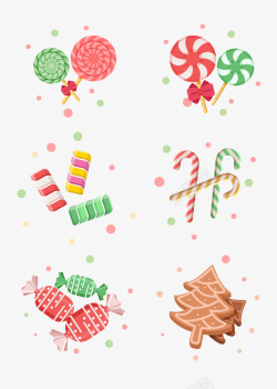 糖果拐杖圣诞彩色糖果高清图片