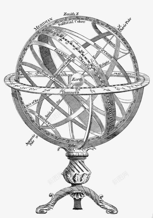 创意圆球形png免抠素材_88icon https://88icon.com 几何图 地球 方向 简约 素描 航海